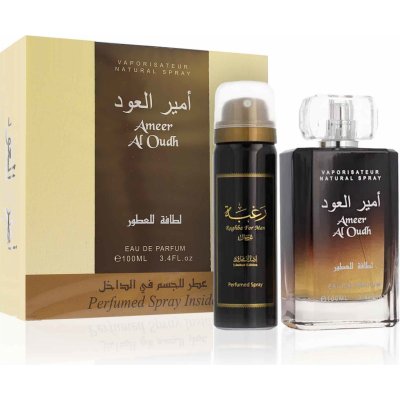 Lattafa Ameer Al Oudh EDP 100 ml + deospray 50 ml – Zboží Mobilmania