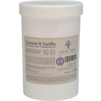 Gaia Spa tělový peeling kokos a vanilka 800 ml – Zboží Mobilmania