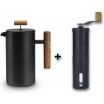 Lambda Coffee Ruční mlýnek + French Press z nerezové oceli 600ml – Zboží Dáma