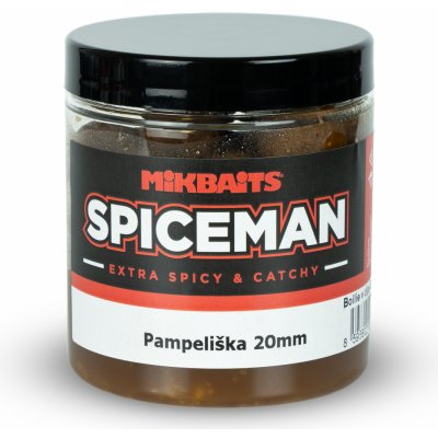 Mikbaits Spiceman Boilies v dipu 250ml 20mm Pampeliška