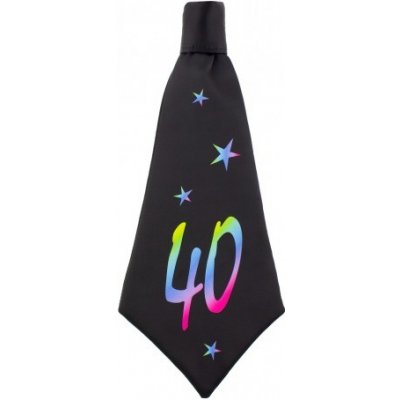 Párty kravata 40.narozeniny černá – Zboží Mobilmania