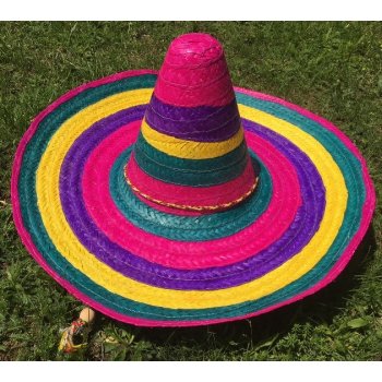 mexické sombrero barevné