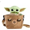 Plyšák Mattel Star Wars The Mandalorian Grogu The Child Baby Yoda s taškou 28 cm