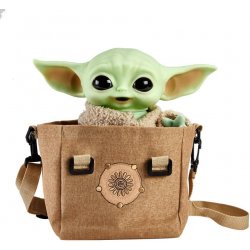 Mattel Star Wars The Mandalorian Grogu The Child Baby Yoda s taškou 28 cm