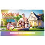 Vikpap Rodinný stolní se samolepkami 30 × 15 cm 2026 – Zboží Dáma