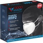 GOOD MASK respirátor FFP2 Covid 19 bílý 10 ks – Zbozi.Blesk.cz