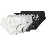 esmara dívčí kalhotky s BIO bavlnou 4 kusy černá/šedá/bílá – Zboží Dáma