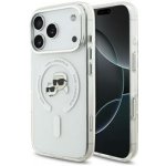 Karl Lagerfeld IML K&CH Heads Metal Frame MagSafe Zadní Kryt pro iPhone 17 Pro Transparent – Sleviste.cz