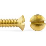 Šroub čočková hlava drážka mosaz, DIN 964 - M6x20 – Zboží Mobilmania