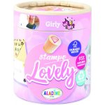 Aladine Dřevěná razítka Stampo Lovely Holčičí – Zboží Dáma