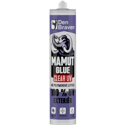 Den Braven MAMUT glue CLEAR 100% UV 290 ml Exteriér 51933BD – Hledejceny.cz