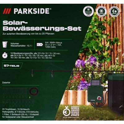 Parkside Solární zavlažovací sada PBSS1 A1 – HobbyKompas.cz
