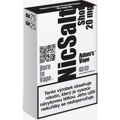 Adam's Vape NicSalt VG75/PG25 20 mg 5 x 10 ml – Zbozi.Blesk.cz