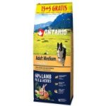 Ontario Dog Adult Medium Lamb & Rice 2 x 20 kg – Sleviste.cz