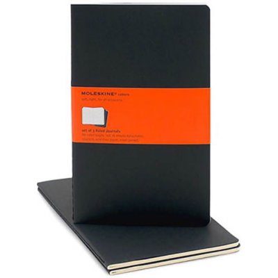 Moleskine Sešity Cahier L linkované 3 ks černý – Zboží Dáma