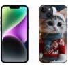 Pouzdro a kryt na mobilní telefon Apple mmCase na iPhone 14 kotě ve svetru