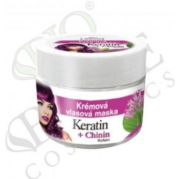 BC Bione Cosmetics Keratin & Chinin krémová vlasová maska 260 ml