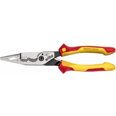 Wiha 45705 - Kleště odizolovací 225 mm elektrikářské, izolované 1000V Multifunkční 8v1 Industrial electric – Zboží Dáma