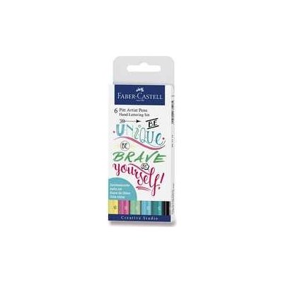 Faber-Castell 267116 Pitt Artist Pen Hand Lettering 6 kusů pastelová sada – Hledejceny.cz