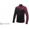 Pánské sportovní tričko Sensor Merino Extreme krátký zip černá/port red