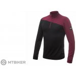 Sensor Merino Extreme krátký zip černá/port red – Zboží Mobilmania