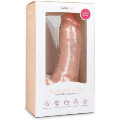 Easytoys připínací dildo s varlaty 20 cm přírodní – Zboží Mobilmania