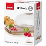 Banquet Prkénko servírovací s poklopem BRILLANTE 30,3x22,5x14cm – Zboží Dáma
