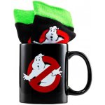 CurePink Dárkový set hrnek s ponožkami Ghostbusters Krotitelé duchů Žádný duch hrnku velikost ponožek EU 41 45 GP87002 315 ml – Zboží Dáma