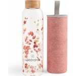 Waterdrop Edition skleněná láhev na vodu 600 ml + obal na láhev – Hledejceny.cz