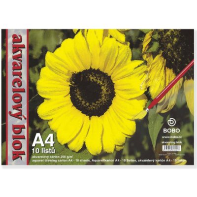 Bobo Akvarelový karton A4 10 listů 18007 – Zboží Dáma