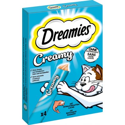 Dreamies Creamy Snacks losos 44 x 10 g – Zbozi.Blesk.cz