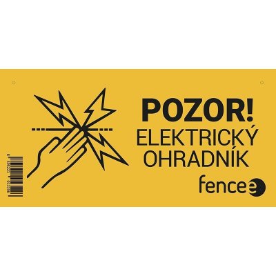 Výstražná tabulka pro elektrické ohradníky - POZOR! ELEKTRICKÝ OHRADNÍK – Zboží Mobilmania