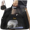 Potřeby pro cestování se psem Purlov 20940 Přepravní taška pro zvířata 50 x 30 x 25 cm černá