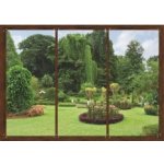 AG design FTS-1314 Papírová fototapeta Window in garden rozměry 360 x 254 cm – Zboží Dáma