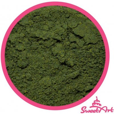 SweetArt jedlá prachová barva Dark Green tmavě zelená 2 g