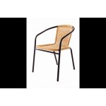 křesílko HAPPY GREEN ocelové stříbrné PE RATAN A08866 – Sleviste.cz