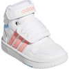 Dětské basketbalové boty adidas hoops MID 3.0 AC bílá červená světle modrá