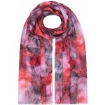 Biju dámský šál mramorovaný se zlatými detaily červený 7200778-3 – Zboží Mobilmania