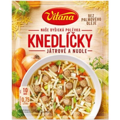 Vitana Naše Byšická polévka Knedlíčky játrové a nudle 55 g – Zboží Dáma