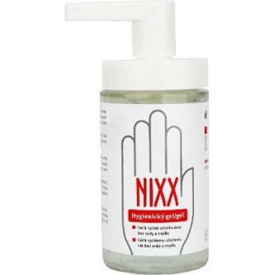 Nixx Hygienický gel na ruce ve skleněném dávkovači 200 ml