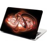 Sablio Samolepka na notebook Červená abstrakce - 38x26 cm – Zboží Mobilmania