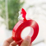 KIK KX 5206 Oboustranná NANO lepicí páska transparentní 30 mm x 3 m – Zboží Živě