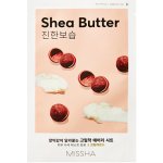 Missha Airy Fit Sheet Mask Shea Butter plátýnková maska s výtažkem bambuckého másla 19 g – Zboží Dáma