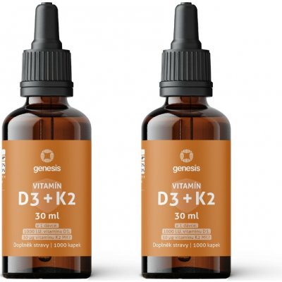 Genesis Vitamin D3 a K2 MK-7 2 x 30 ml – Hledejceny.cz