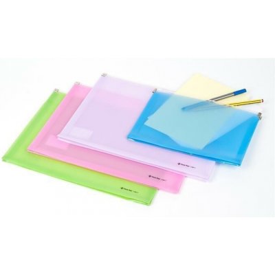 PANTA PLAST Obal se dnem, se zipem, modré, A4 – Zboží Živě