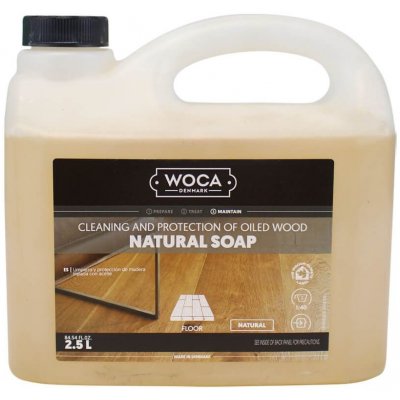 WOCA Natural Soap na dřevěné podlahy přírodní 2,5 l – Sleviste.cz