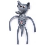 JK ANIMALS látková pískací hračka Slon s dlouhýma nohama, 41 cm – Zboží Dáma