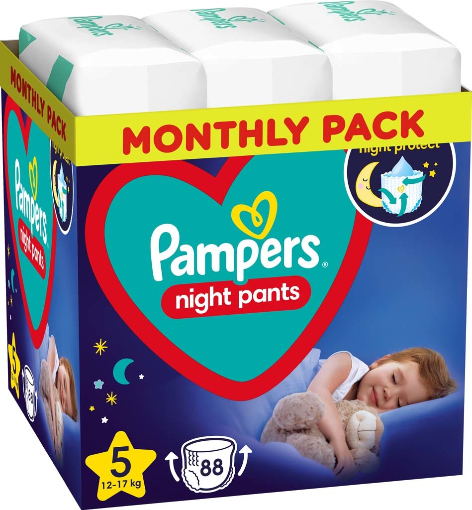 Pampers Night Pants 5 88 ks od 699 Kč - Heureka.cz