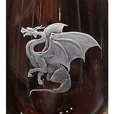 Rytiskla cz drak 05 sklenice na víno balon 740 ml – Zboží Mobilmania