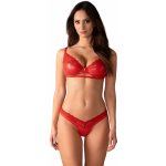 Obsessive Aliosa 2-pcs Set Red – Zboží Dáma